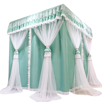 2022 New Palace Floor-standing Mosquito Net Blackout Bed Curtain Bed Curtain Anti-mosquito Cover Bracket Rod Bold and Thickened Bedroom Home