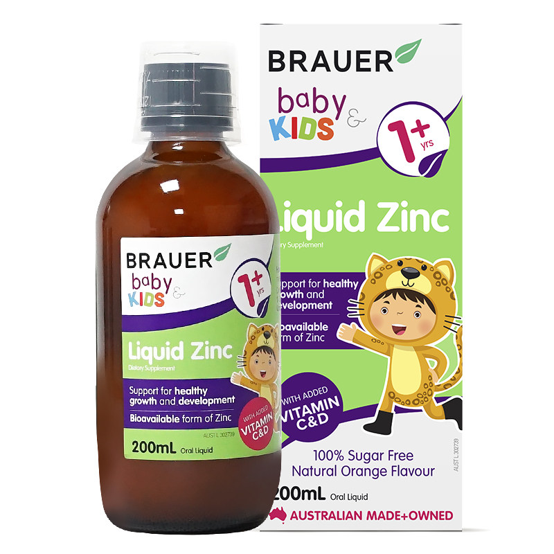 澳洲89年母婴老牌 Brauer 婴幼儿液体锌滴剂 200ml 天猫优惠券折后￥49包邮包税（￥129-80）
