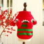 Quần áo chó mèo quần áo thú cưng Giáng sinh sọc mùa thu và áo len mùa đông dày Teddy Bomeibi gấu chó nhỏ - Quần áo & phụ kiện thú cưng áo yếm cho mèo