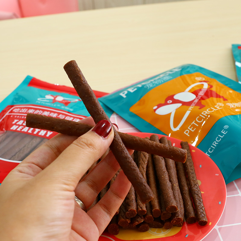 PETCIRCLE Dog Snack Thịt bò Teddy Chú chó nhỏ Huấn luyện chó Phần thưởng Thịt bò Stick Pet Snacks 100g đồ ăn vặt cho chó