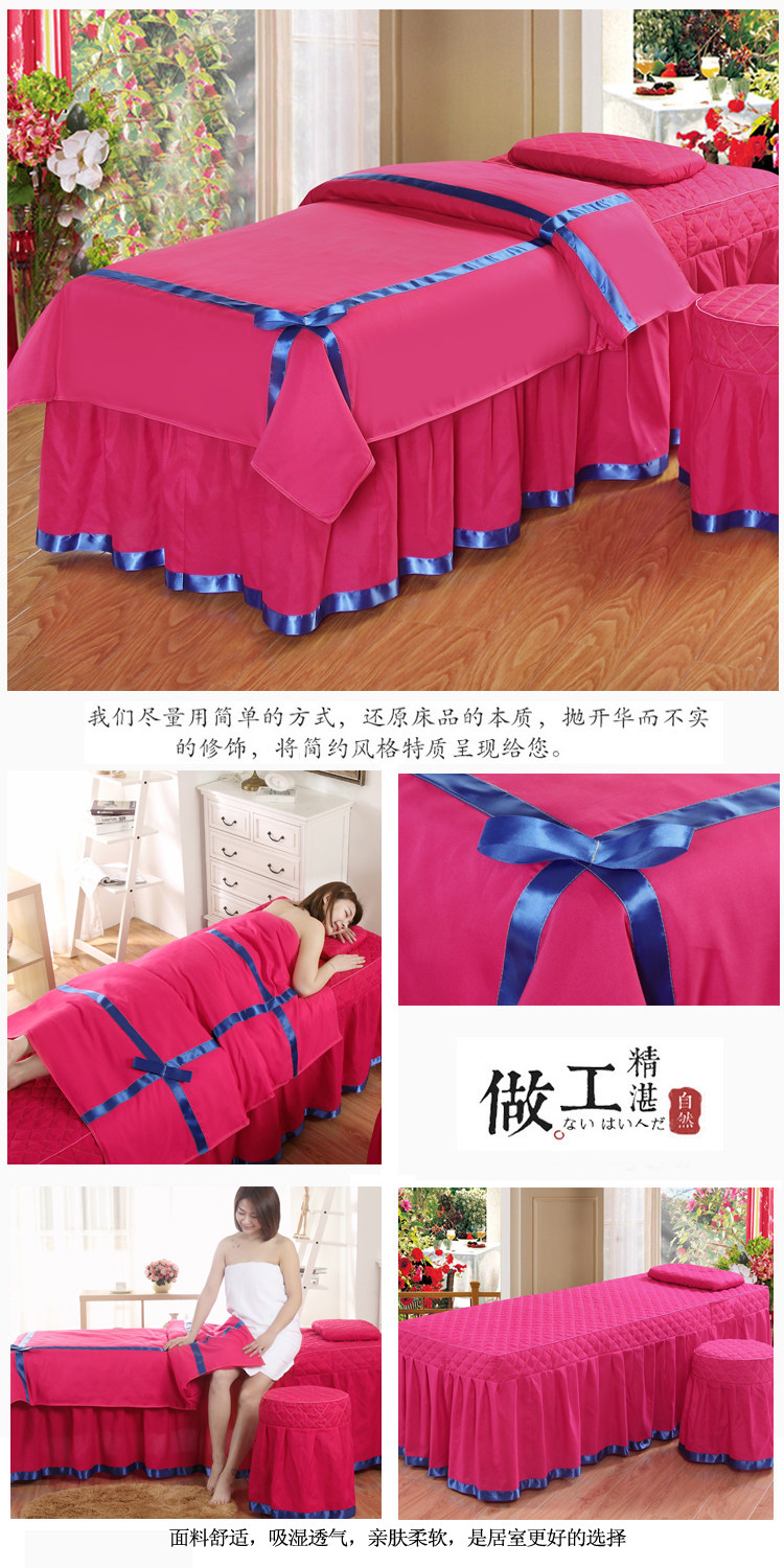 chăm sóc sắc đẹp vẻ đẹp bedspread denim bedspread da thân thiện với Hàn Quốc, bộ bàn ghế massage có thể được tùy chỉnh vận chuyển châu Âu đơn giản - Trang bị tấm khăn trải giường spa giá rẻ