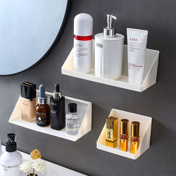 Bathroom bathroom storage rack without punching wall-mounted mirror cabinet front storage box washbasin cosmetics storage rack