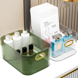 Desktop storage box cosmetics mask lipstick skin care products sundry transparent acrylic dormitory office storage basket