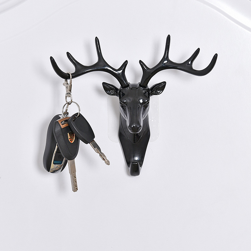 Eurostyle Creative Stereo Animal Head Hook Living Room Genguan Wall-mounted Clothes Deer Head Wall Key Decoration Wall