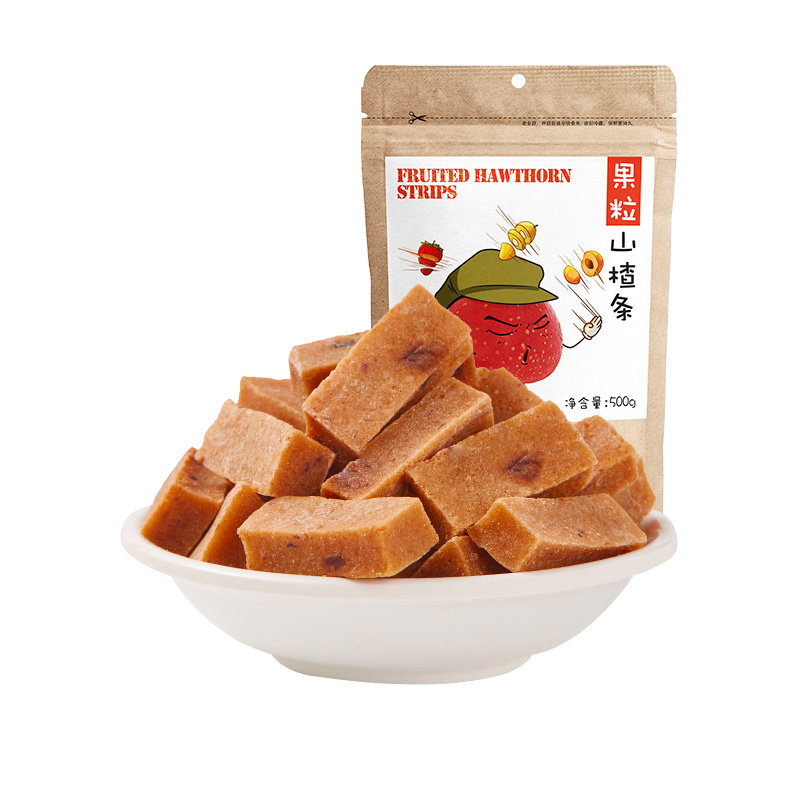沂蒙公社果粒多山楂条儿童无儿童零食六物无糖精500g