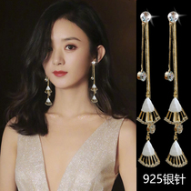 Fatal Gazestream Suearrings Summer long summer long 2022 New wave pure silver Temperament Earrings Superior Sense Light Luxury