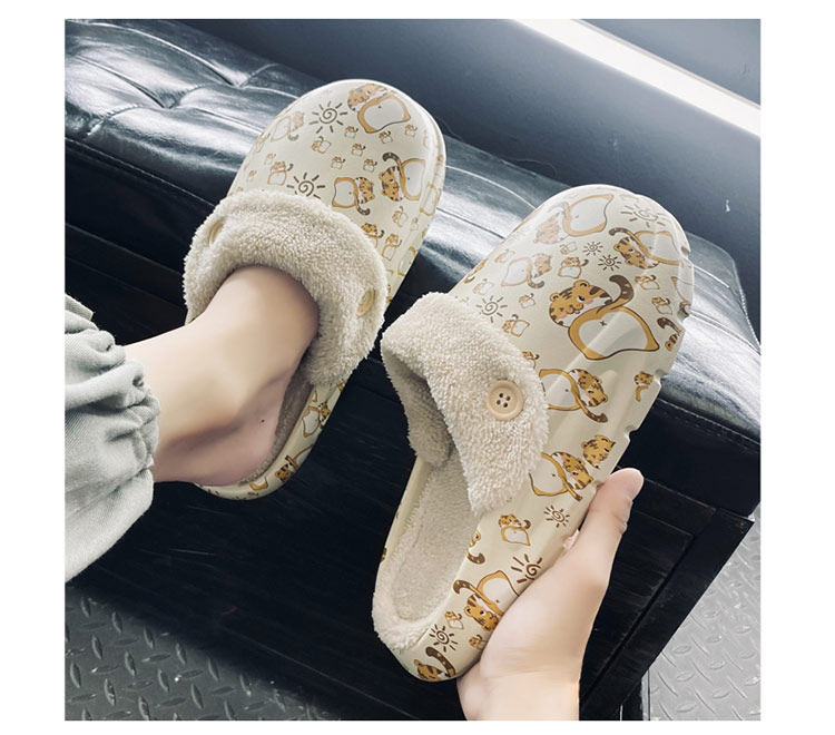 Утепленные съемные тапочки, для влюбленных, большой размер 