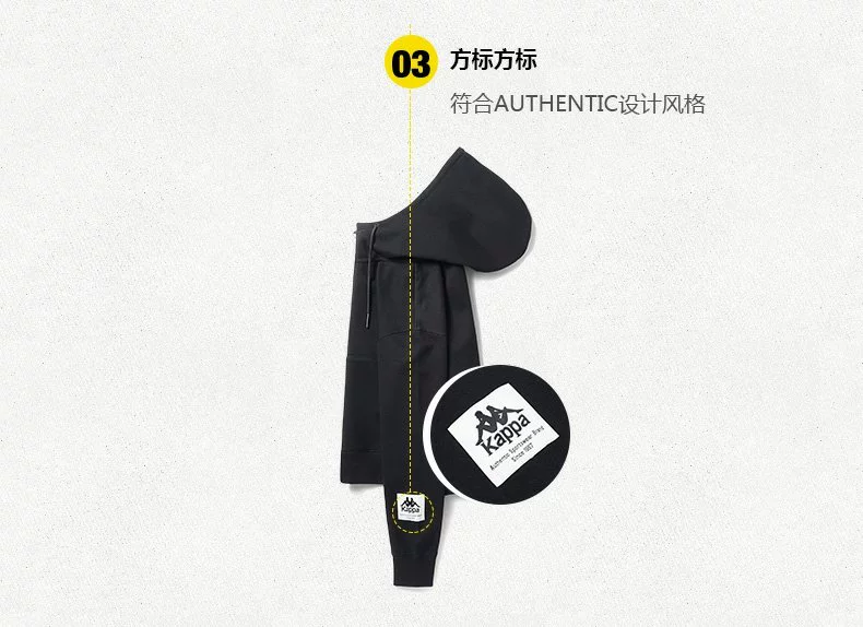 KAPPA Áo len thể thao nữ vuông Kappa áo len dài tay giản dị 2019 xuân mới | K0922MK23 - Thể thao lông cừu / jumper hoodie form rộng