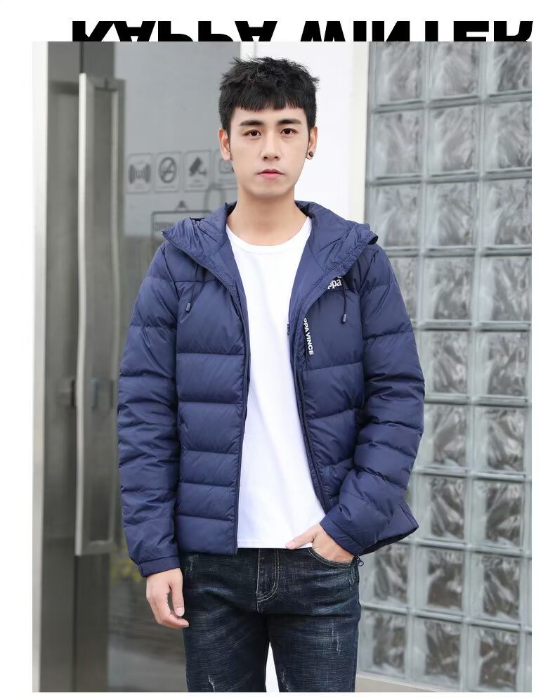 Nhân viên bán hàng đề nghị mùa thu và mùa đông Kappa trở lại cho nam xuống áo khoác ấm xuống dày áo khoác | K0652YY20 - Thể thao xuống áo khoác áo phao siêu nhẹ