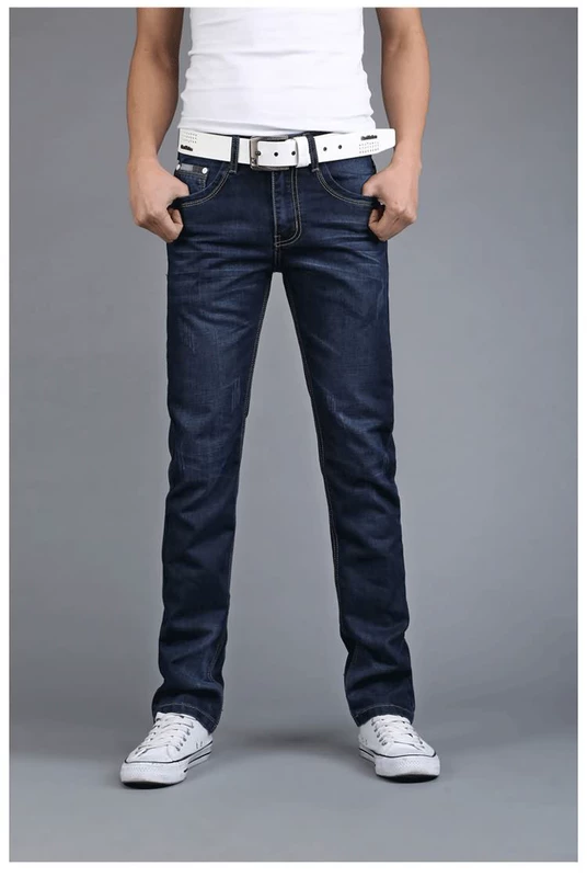 Quần jeans nam Quần dài nam 40-50 tuổi Nam xã hội Quần áo nam đi làm ở đất nam cao tuổi - Quần jean