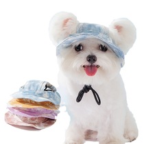 Pet summer sun hat tie-dye fisherman hat cat pullover dress up cap dog hat summer sun hat