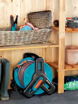 Germany imported GARDENA hand-held water pipe car water gun water pipe storage shelf hose reel storage plate