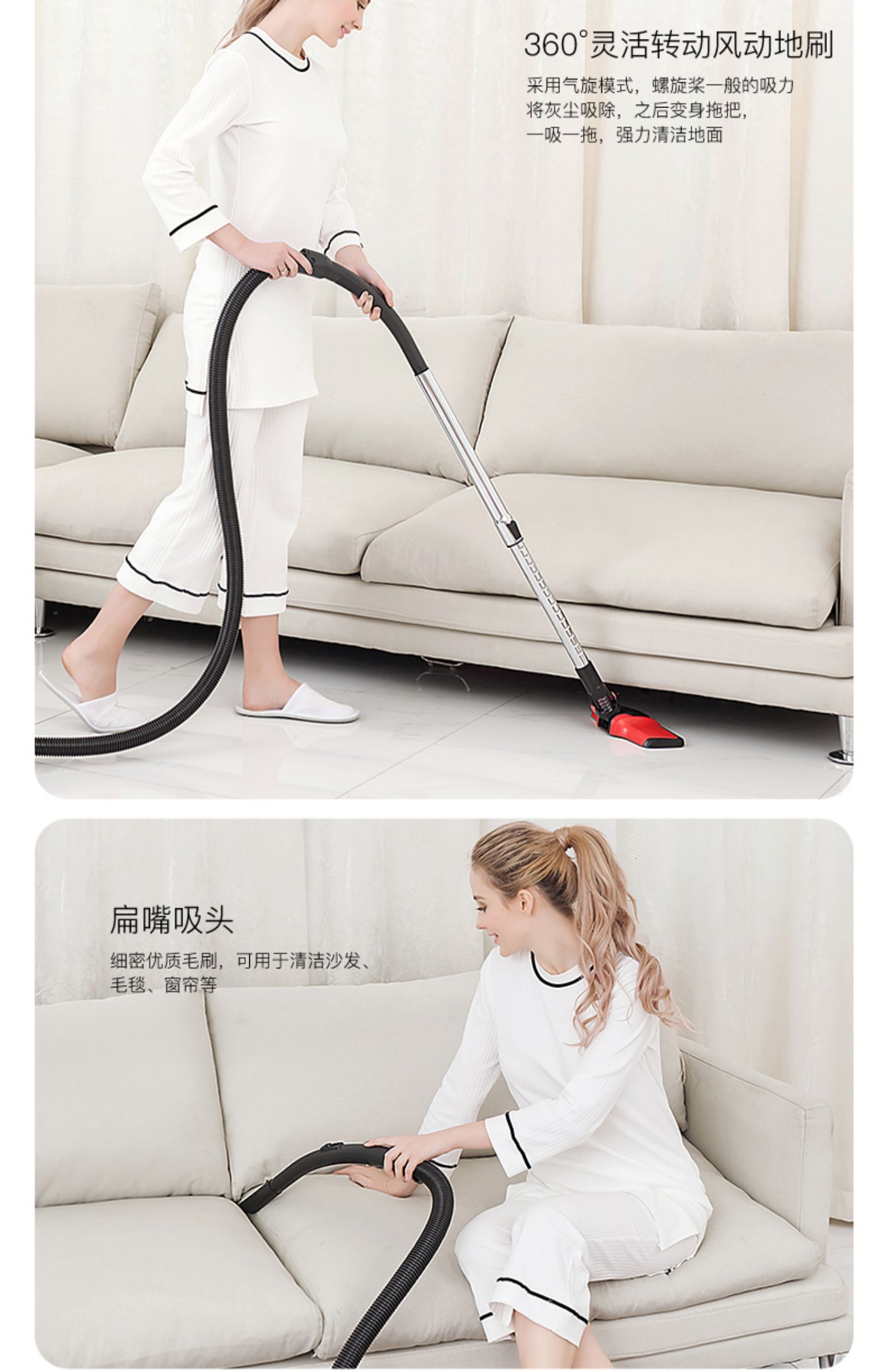 robot hút bụi lau nhà ecovacs t8 aivi Máy hút bụi nhà bà Han cực kỳ yên tĩnh nhỏ nhỏ cầm ngang mạnh mẽ cầm thảm công suất cao - Máy hút bụi máy hút bụi công suất lớn