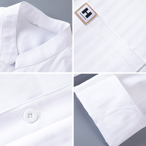 Отель Kitchen Service Осень и зимний ресторан Restaurant Restaurant Restaurant Catering Kitchen Long -sleaved Work Server Печать печати