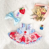 Дисней, хлопковая кукла, мультяшная милая юбка для одевания, летний комплект, детская одежда, 20см