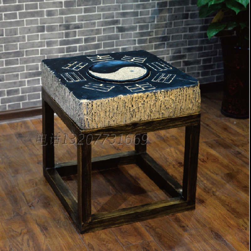 Chinese retro home decorations Chinese style antique furniture Kung Fu coffee table gossip tea table Tai Chi Gan Kun