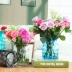 Bình thủy tinh điểm sóng châu Âu để bàn trang trí bàn hoa sáng tạo cắm hoa phòng khách dụng cụ thủy canh Bắc Âu hoa khô nghệ thuật - Vase / Bồn hoa & Kệ chậu gỗ trồng cây Vase / Bồn hoa & Kệ