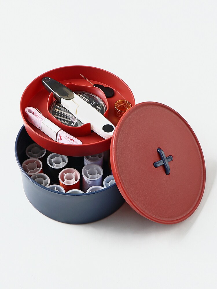 MUJIΕ household button sewing box set portable sewing bag small storage box sewing finishing bag sewing repair