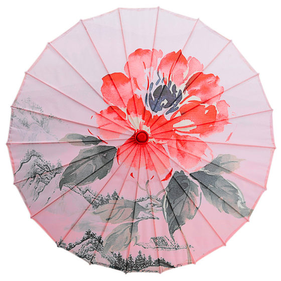 Ancient costume umbrella oil paper umbrella dance umbrella silk cloth performance Hanfu women and men ancient wind rainproof sunscreen decoration classical ceiling umbrella