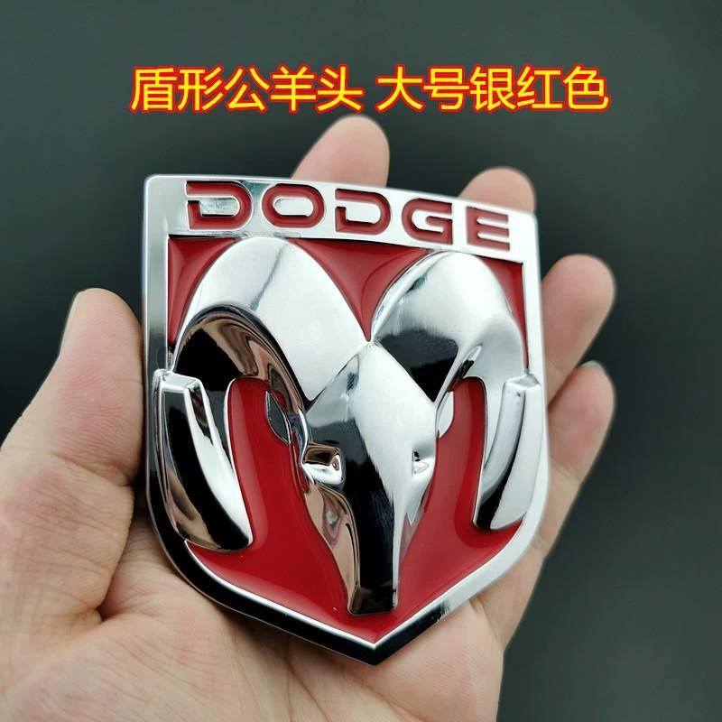 tem dán xe ô tô Logo xe DODGE Dodge Ram logo xe Kuwei Cool Bo sửa đổi logo đầu ram xe dán kim loại logo đuôi xe cá tính thương hiệu logo xe hơi tem dán nắp capo xe ô tô 