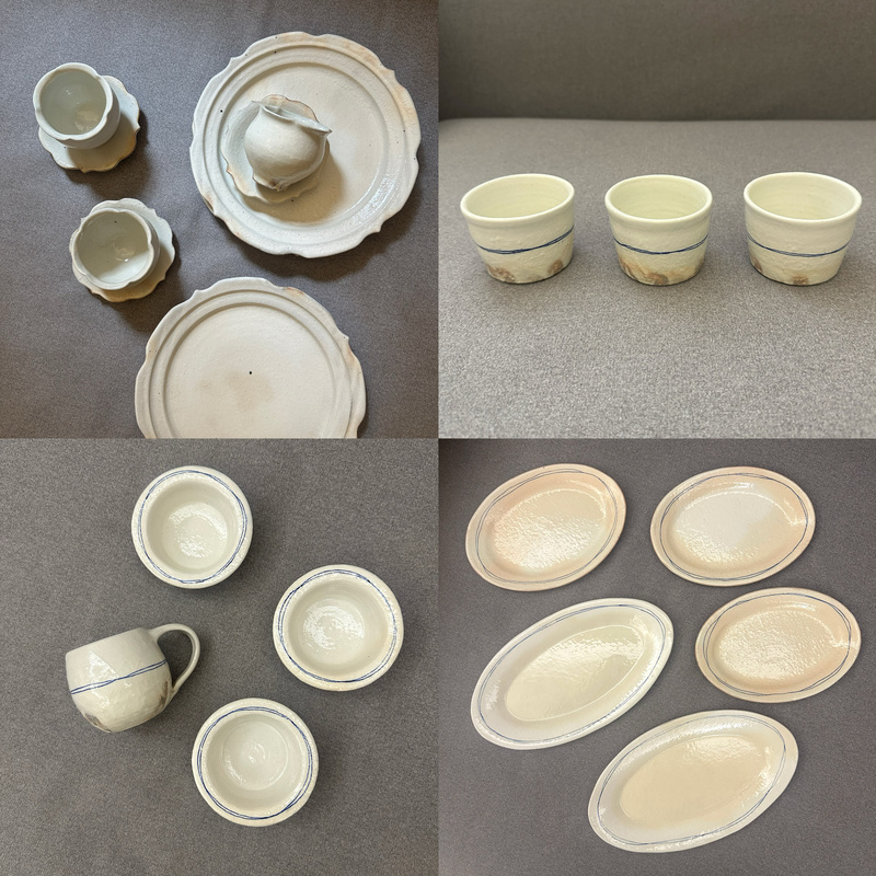 (Continuously Updated) Domestic Stock | Japanese Kogawa Hiroshi Pottery Workshop Blue Line Hand-Held Long Plate Flower Wheel Plate (Continuously Updated) Domestic Stock | Japanese Kogawa Hiroshi Pottery Workshop Blue Line Hand-Held Long Plate Flower Wheel Plate
