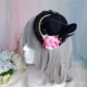 Gothic đồng tính hoa hồng Anh đội đầu mũ truyện tranh show coser phụ kiện tóc mũ lolita làm tình tối chuỗi lông vũ - Phụ kiện tóc