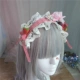 Ban đầu liti dâu dâu băng đô tóc headband màu đỏ ngọt ngào kẻ sọc nơ bên clip vịt miệng lombre mũ - Phụ kiện tóc dây buộc tóc hàn quốc