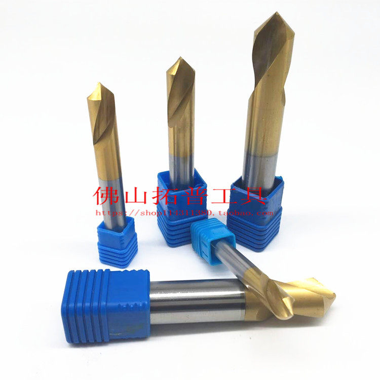 Macro Peak 90 ° Plated Titanium Centering Drill Pinpoint Drill Positioning Drill 3 4 5 6 8 10 12 12 16 16 18 20mm