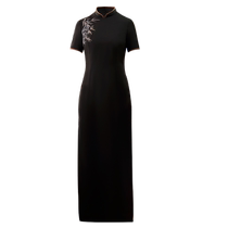 Yiyantang Chinese style restaurant waiter work clothes short-sleeved star hotel restaurant cheongsam suit for women summer
