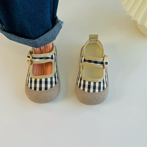 Тканевые летние детские туфли для раннего возраста для мальчиков, мягкая подошва