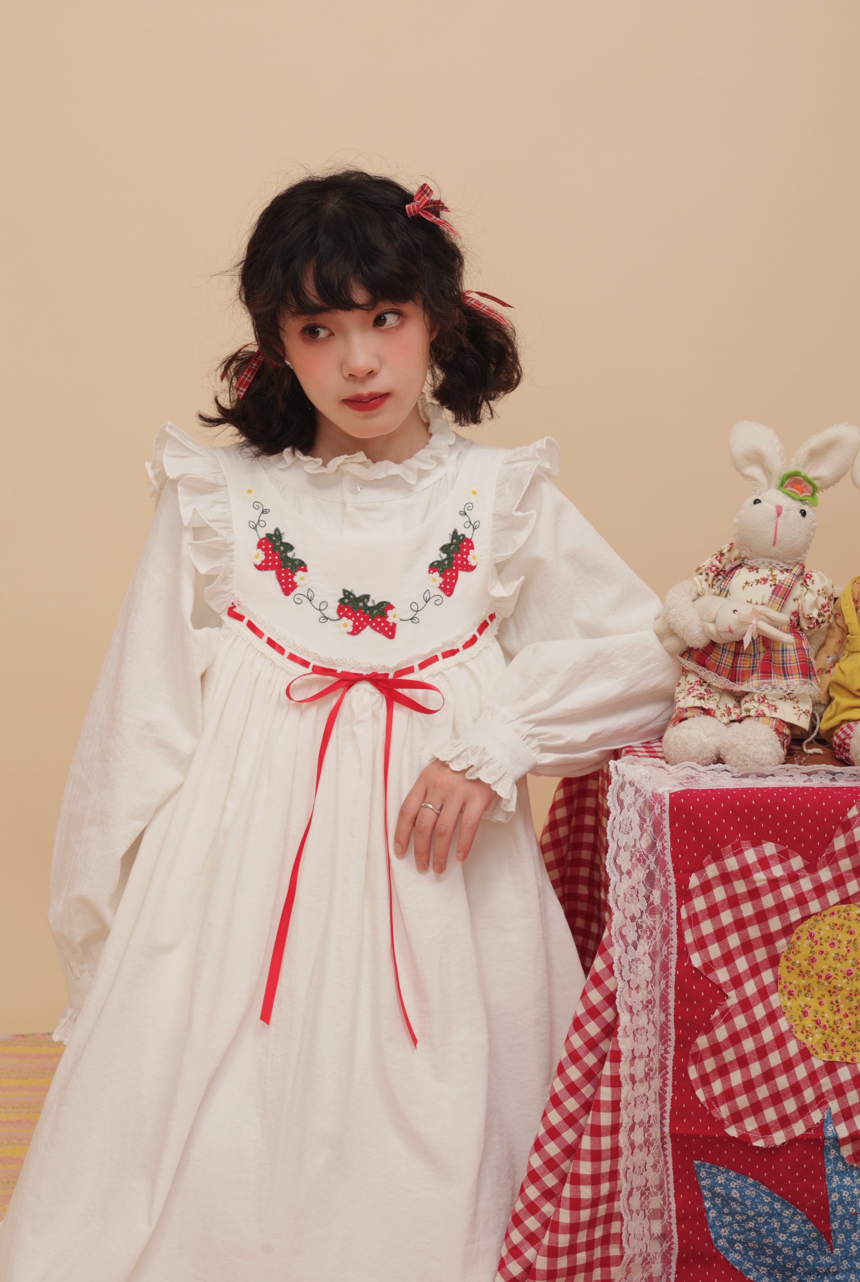 swankiss ストロベリークリームソーダーワンピース Swankiss（スワンキス）の「SX mermaid print LO/P（ワンピース