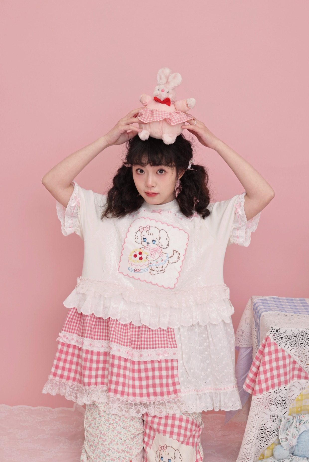 15%OFF】スウィートドール 手作りリメイク ドール刺繍半袖Tシャツ