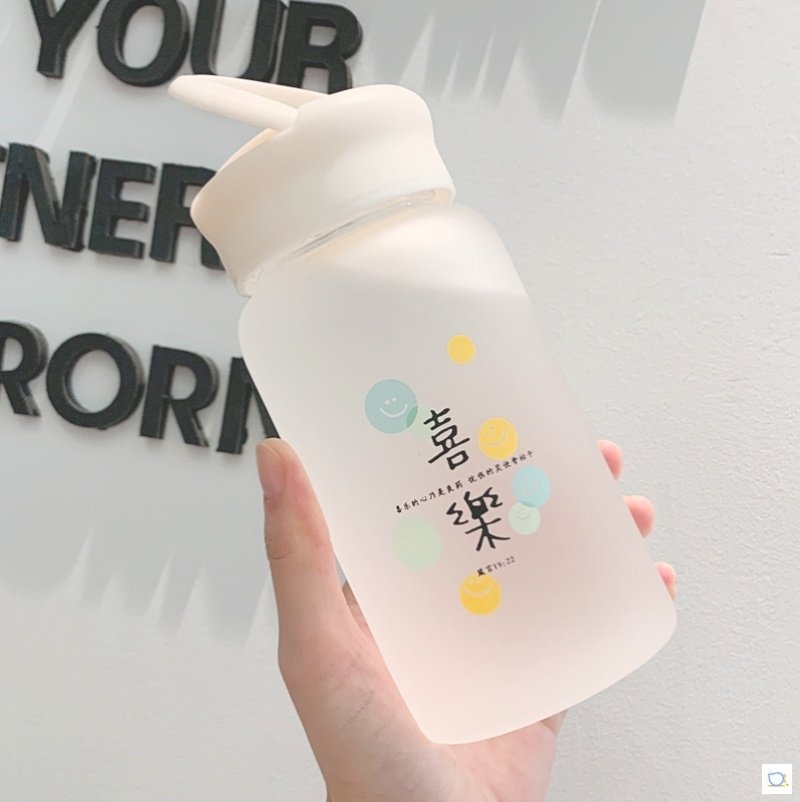 Drinking cup frosted glass water cup female summer a pair of lovers cups female cute portable with summer students