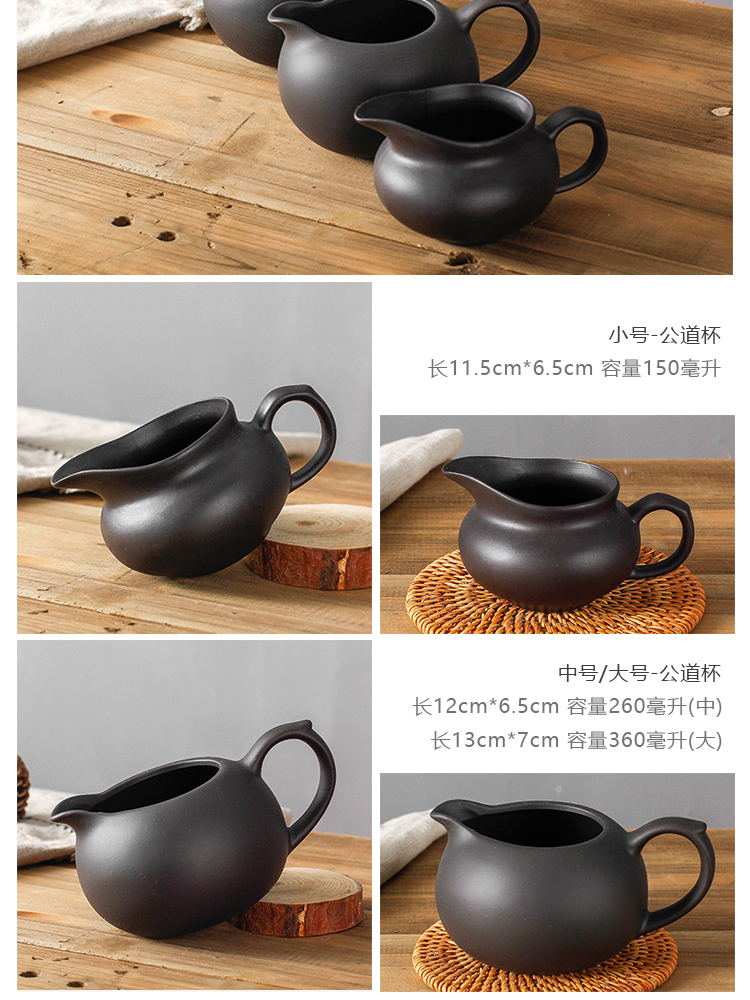 Zisha Gongdao Cup Bộ pha trà lớn Bộ tách trà Kung Fu Handmade Bộ dụng cụ pha trà gốm Zhu Manya bình pha trà có lõi lọc
