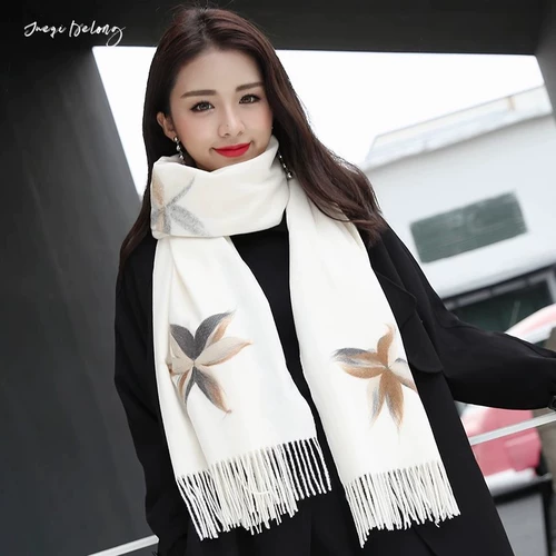 Демисезонный шарф из искусственного меха, зимняя удерживающая тепло универсальная накидка, в корейском стиле