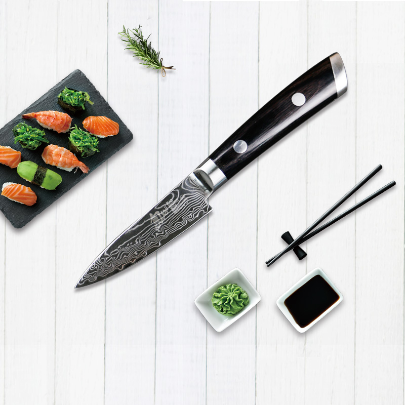 Waterfruit knife Beprint Pentecostal Japanese import SG2 Powder steel Damascus Just multifunctional knife and fruit and vegetable knife