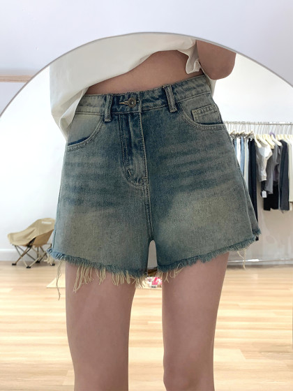 复古牛仔短裤女夏薄款胖妹妹mm高腰遮胯显瘦梨形身材a字阔腿热裤