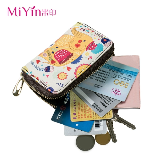 Картхолдер, милая маленькая сумка через плечо, ультратонкий вместительный и большой антимагнитный кошелек для водительских прав, анти-кража, Южная Корея
