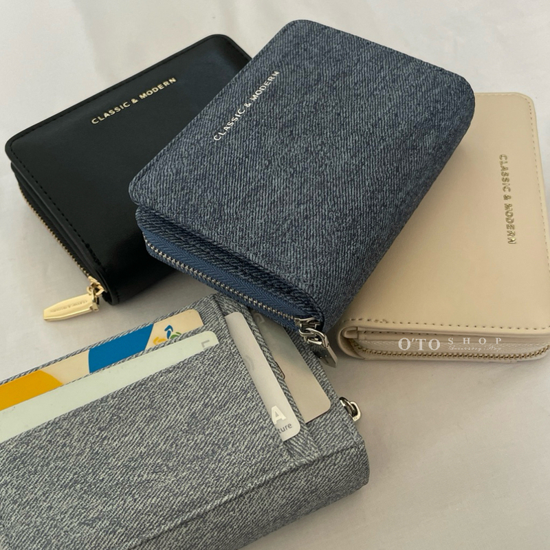 Autumn and Winter Denim Short Wallet with Cross Pattern, Women's Short Wallet, Korean Style Wallet O'To Shop Autumn and Winter Denim Short Wallet with Cross Pattern, Women's Short Wallet, Korean Style Wallet O'To Shop
