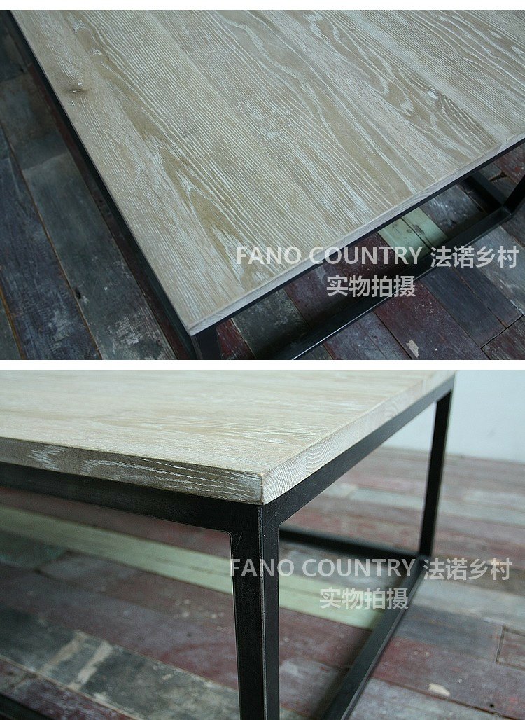 Nội thất Fano LOFT công nghiệp Bắc Âu tối giản phong cách retro bàn cà phê cũ góc bàn cà phê K014 - Bàn trà bàn trà nhỏ