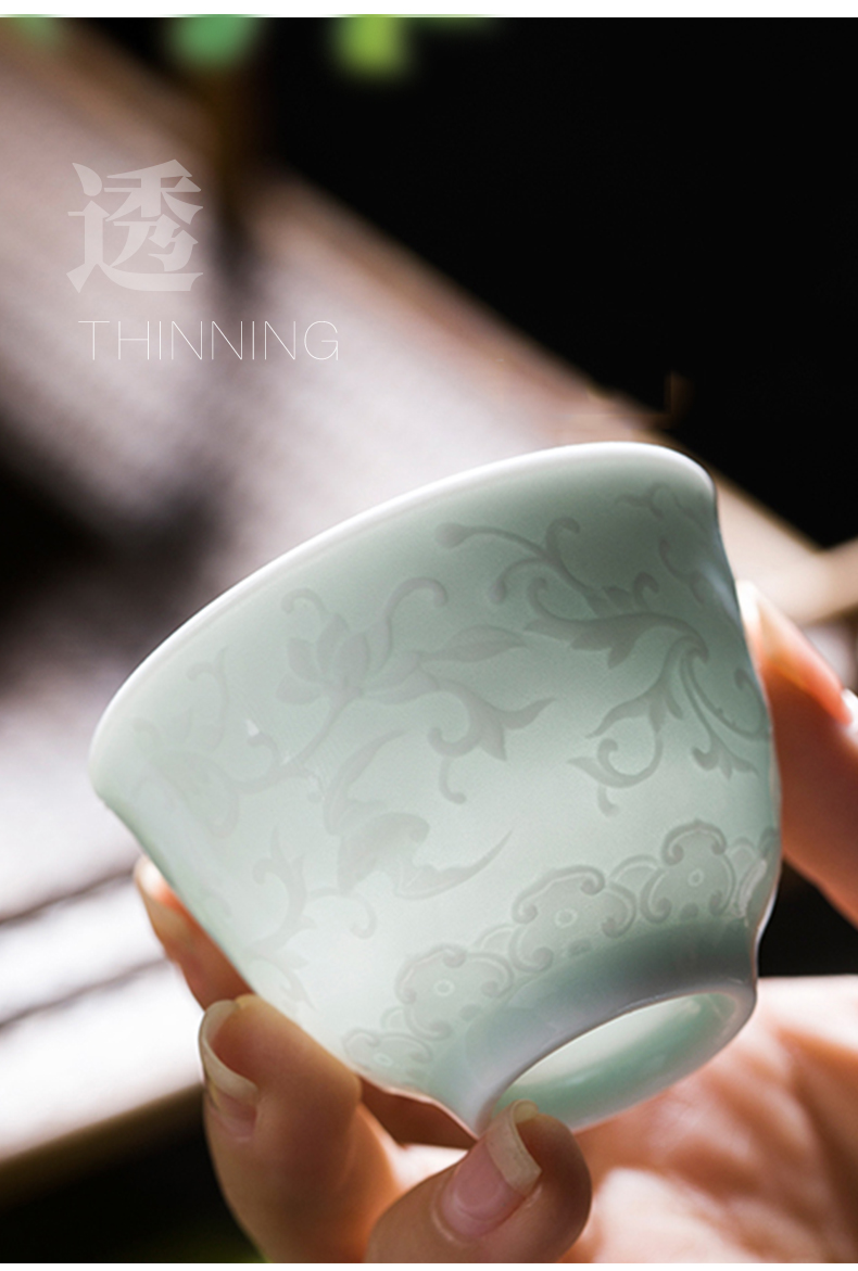 Mountain sound was suit household kung fu tea set contracted jingdezhen ceramic tureen tea tray cups tea gift boxes