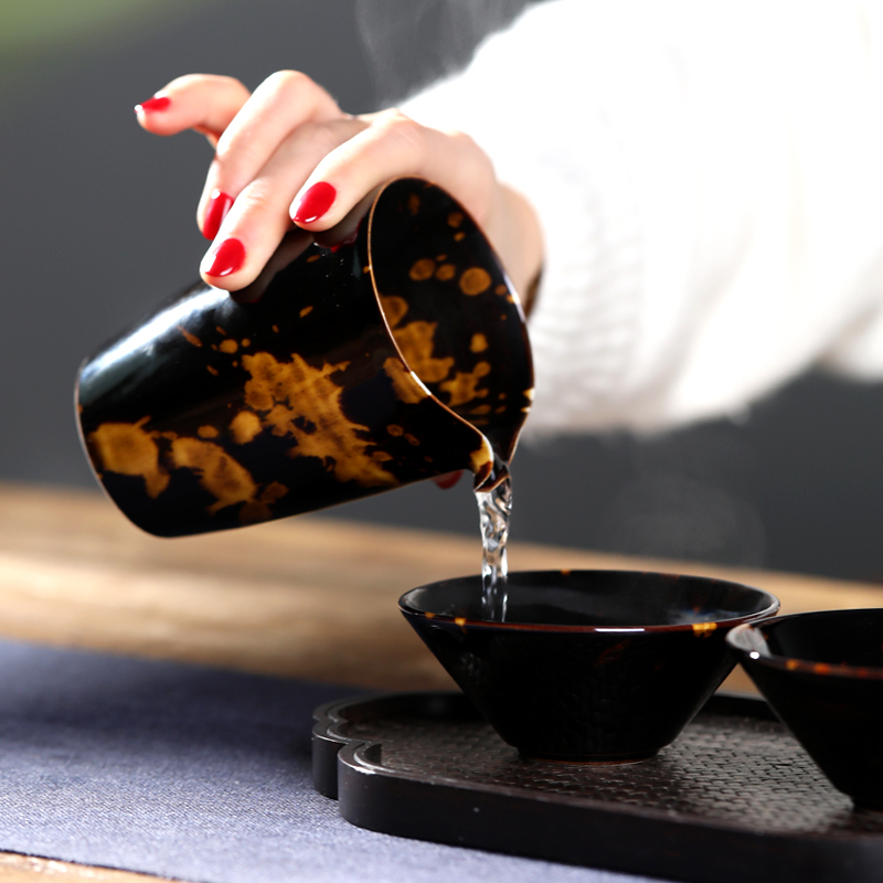 Feng Tao hawksbill pure manual throwing large well fair keller cup of tea is tea sea jingdezhen ceramic tea set