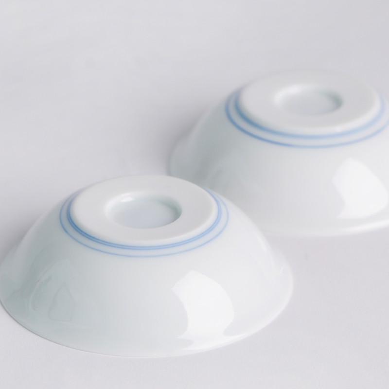 Pure manual kung fu tea light soup cup sample tea cup masters cup next hand - made porcelain glaze color of jingdezhen ceramic tea set