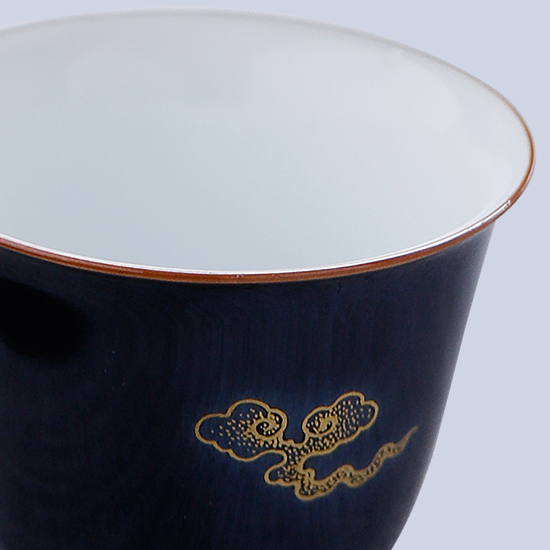 Jingdezhen manual black beauty of ceramic tea set kung fu tea cup single cup masters cup bowl is small hand - made sample tea cup