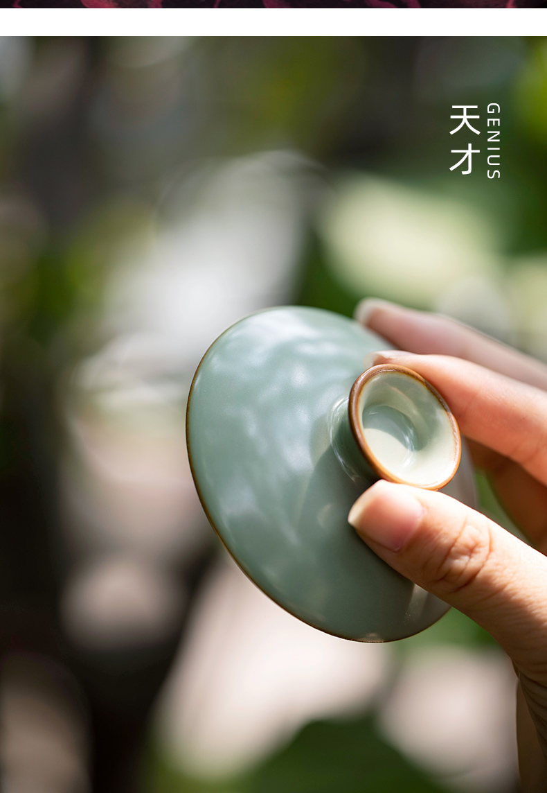 Mountain sound your up only three tureen jingdezhen ceramic tureen single piece can raise kung fu tea tureen single open