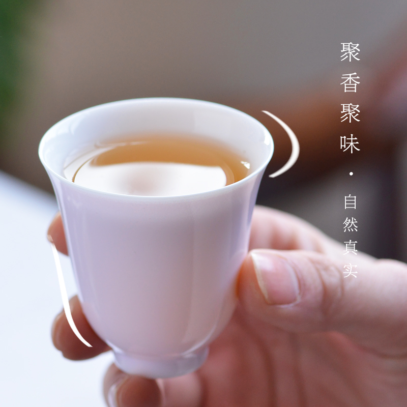 Thin body flora cup small ceramic cups kung fu tea master cup sample tea cup single cup cup of jingdezhen tea service master