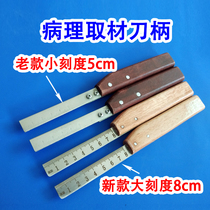 Pathological tool handle with Lycra blade 819 feather blade R35 with graduated tool handle