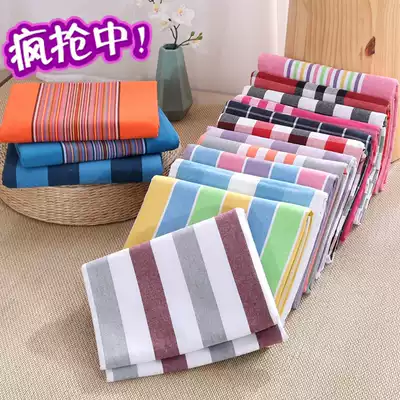 (Discount clearance) authentic Shandong old coarse cloth bedding quilt cover pillowcase student dormitory sheets do not fade