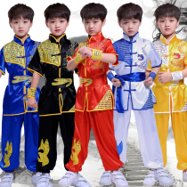 Childrens martial arts clothing kindergarten performance uniforms Primary School students long and short sleeves