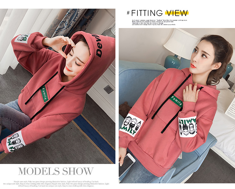 Sweatshirt femme en Coton - Ref 3217243 Image 11